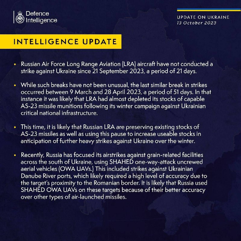 Росія накопичує ракети для атак по критично важливій інфраструктурі України з настанням холодів, - розвідка Британії