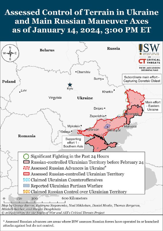 Найближчими тижнями слід очікувати  нового російського наступу, - ISW

Ймовірно, окупанти почнуть його на сході та півдні України