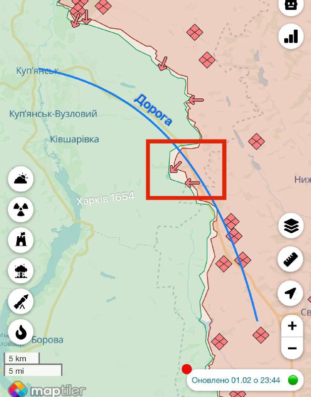 російська армія просунулася до ділянки траси Куп’янськ-Сватове — ISW.

За словами аналітиків