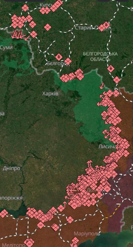 ДОНБАС
Ворог поступово знімає війська з сумського напрямку та перекидає їх на Донбас.
Вчора на DeepStateMap ви бачили прорив на 10 кілометрів ДОНБАС
Ворог поступово знімає війська з сумського напрямку та перекидає їх на Донбас.
Вчора на DeepStateMap ви бачили прорив на 10 кілометрів