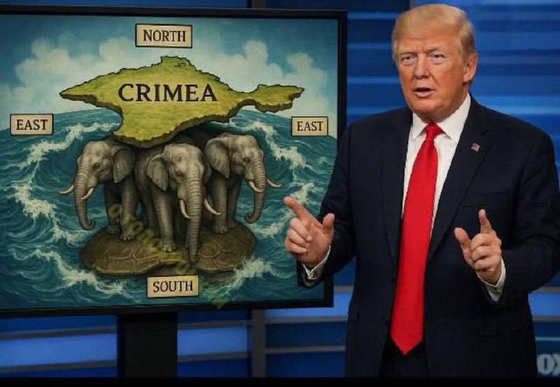 Трамп:
"Крим з чотирьох боків оточує океан.
Є лише невеличка смужка землі, щоб дістатися Трамп:
"Крим з чотирьох боків оточує океан.
Є лише невеличка смужка землі, щоб дістатися